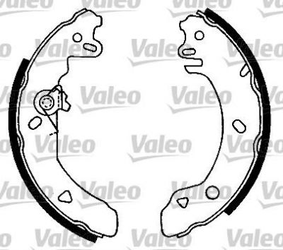 Valeo 553691 комплект тормозных колодок на FORD FIESTA фургон (FVD)