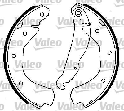 Valeo 553696 комплект тормозных колодок на OPEL VECTRA A (86_, 87_)