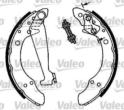 Valeo 553729 комплект тормозных колодок на SKODA FABIA