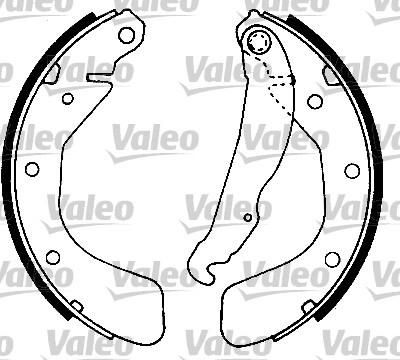 Valeo 553766 комплект тормозных колодок на OPEL ASTRA F Наклонная задняя часть (53_, 54_, 58_, 59_)