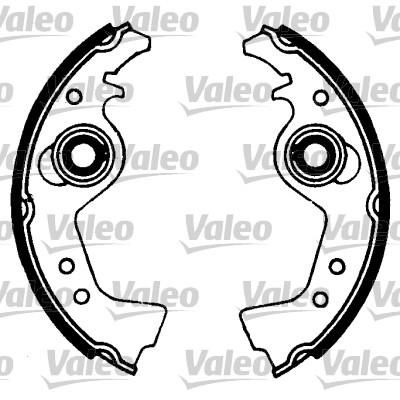 Valeo 553795 комплект тормозных колодок на FIAT PANDA (141A_)