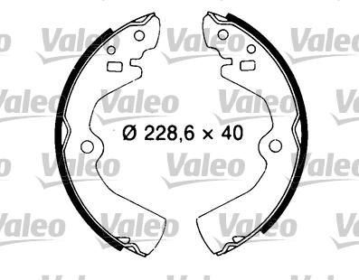 Valeo 553844 комплект тормозных колодок на NISSAN VANETTE автобус (C22)