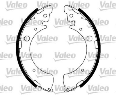 Valeo 553886 комплект тормозных колодок на HONDA CIVIC VI Hatchback (EJ, EK)