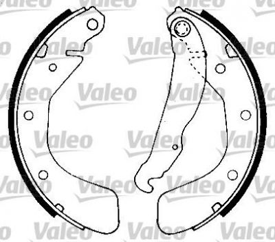 Valeo 553898 комплект тормозных колодок на OPEL VECTRA A (86_, 87_)