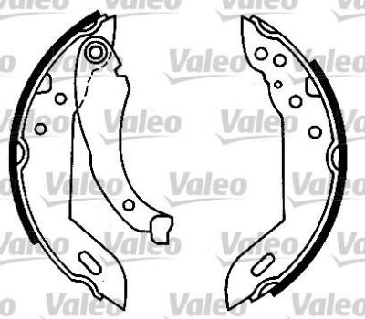 Valeo 554557 комплект тормозных колодок на PEUGEOT 205 фургон