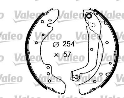 Valeo 554565 комплект тормозных колодок на RENAULT TRAFIC фургон (TXX)