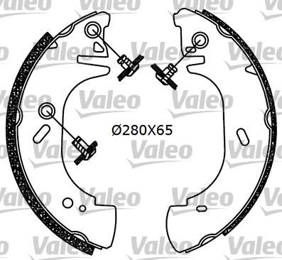 Valeo 554586 комплект тормозных колодок на FORD TRANSIT c бортовой платформой/ходовая часть (E_ _)