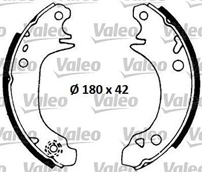 Valeo 554685 комплект тормозных колодок на RENAULT SUPER 5 (B/C40_)