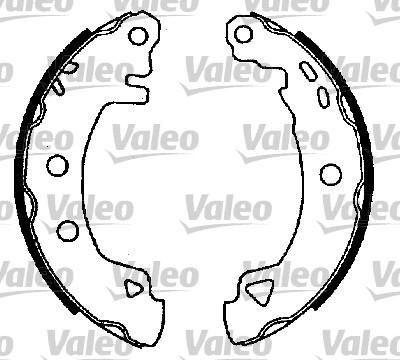 Valeo 554704 комплект тормозных колодок на FIAT MAREA (185)