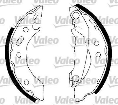 Valeo 554729 комплект тормозных колодок на FORD ESCORT VII седан (GAL, AFL)