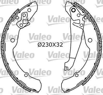 Valeo 554754 комплект тормозных колодок на SKODA ROOMSTER Praktik (5J)