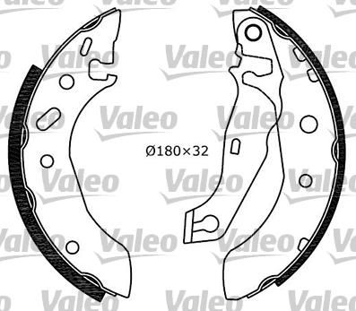 Valeo 554775 комплект тормозных колодок на FORD ESCORT VII седан (GAL, AFL)