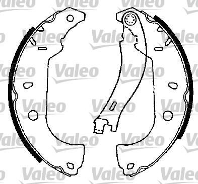 Valeo 554777 комплект тормозных колодок на FIAT FIORINO Pick up (146)