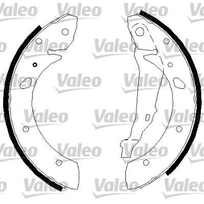 Valeo 554792 комплект тормозных колодок на TOYOTA AVENSIS (_T22_)