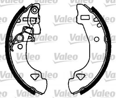 Valeo 554806 комплект тормозных колодок на FIAT UNO (146A/E)