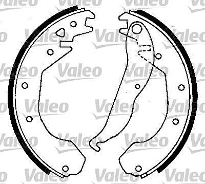 Valeo 554807 комплект тормозных колодок на OPEL KADETT E фургон (37_, 47_)
