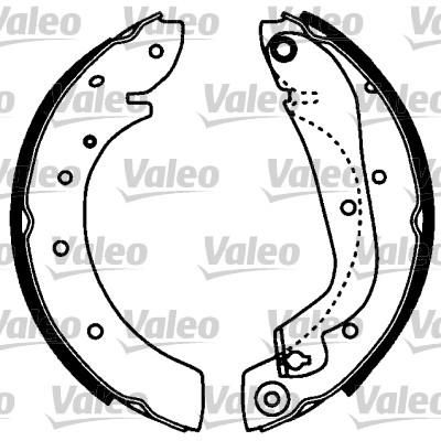 Valeo 554808 комплект тормозных колодок на NISSAN SERENA (C23M)