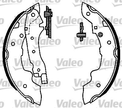 Valeo 562026 комплект тормозных колодок на RENAULT 4 (112_)