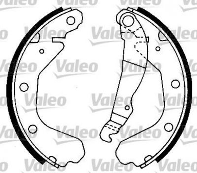 Valeo 562039 комплект тормозных колодок на OPEL KADETT D (31_-34_, 41_-44_)