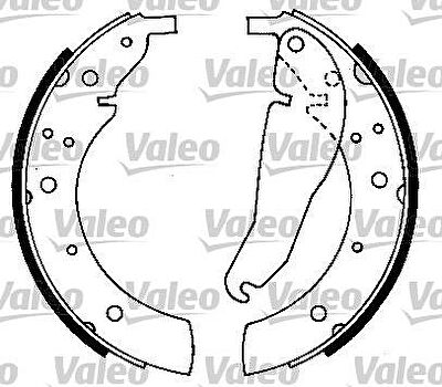 Valeo 562522 комплект тормозных колодок на 5 (E34)
