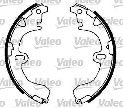 Valeo 562599 комплект тормозных колодок на TOYOTA CAMRY (_V2_)