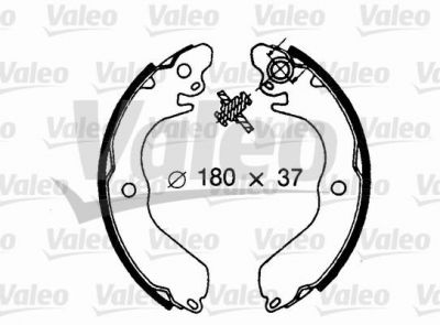 Valeo 562606 комплект тормозных колодок на MITSUBISHI LANCER IV (C6_A, C7_A)