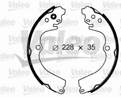 Valeo 562611 комплект тормозных колодок на SUBARU IMPREZA универсал (GF)