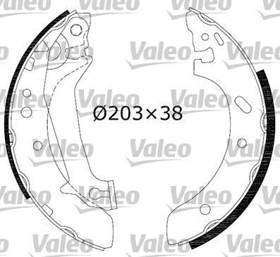 Valeo 562632 комплект тормозных колодок на FORD ESCORT VII (GAL, AAL, ABL)