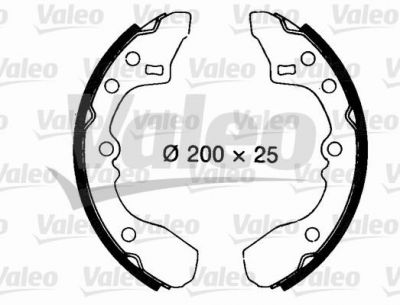 Valeo 562702 комплект тормозных колодок на MAZDA 323 III (BF)