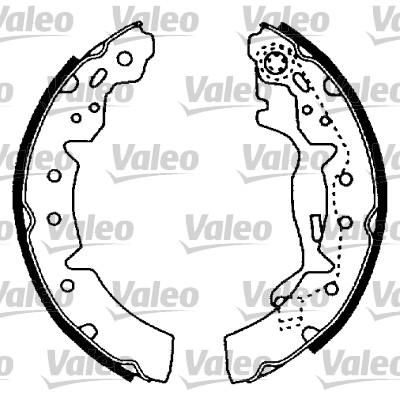 Valeo 562741 комплект тормозных колодок на TOYOTA CARINA E седан (_T19_)