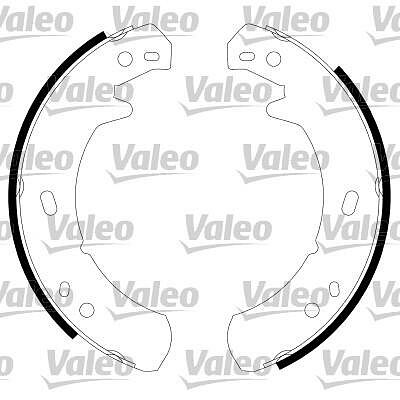 Valeo 564014 комплект тормозных колодок, стояночная тормозная с на LAND ROVER DEFENDER Station Wagon (LD)