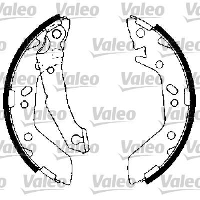 Valeo 564033 комплект тормозных колодок на HYUNDAI ACCENT II седан (LC)