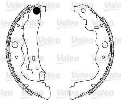 VALEO Тормозные колодки задние (барабанные) LADA LARGUS/RENAULT LOGAN/ RENAULT DUSTER (7701210109, 564104)