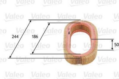 Valeo 585616 воздушный фильтр на FORD FIESTA фургон (FVD)