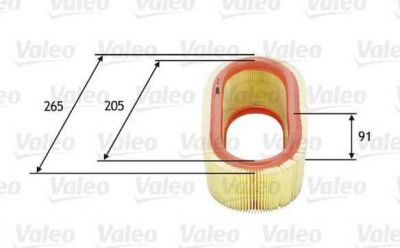 Valeo 585647 воздушный фильтр на RENAULT LOGAN I универсал (KS_)
