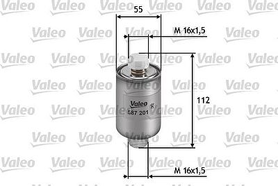 Valeo 587201 топливный фильтр на CHEVROLET SILVERADO 1500