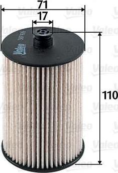 Valeo 587926 топливный фильтр на VOLVO V70 III (BW)