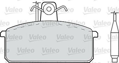 Valeo 598093 комплект тормозных колодок, дисковый тормоз на SEAT FURA (025A)