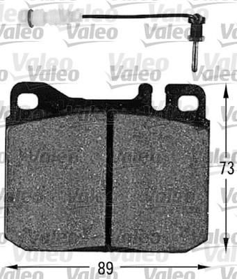 Valeo 598109 комплект тормозных колодок, дисковый тормоз на MERCEDES-BENZ UNIMOG