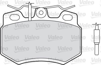 Valeo 598176 комплект тормозных колодок, дисковый тормоз на PEUGEOT 205 II (20A/C)