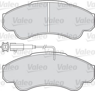 VALEO Колодки тормозные перед. PSA Jumper/Boxer//Ducato 2,0-2,8L 98-> (425245, 598569)