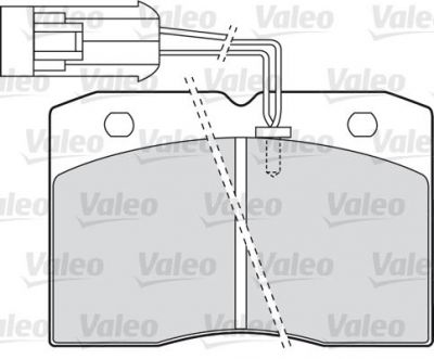 Valeo 598585 комплект тормозных колодок, дисковый тормоз на IVECO DAILY II фургон/универсал
