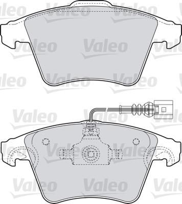 Valeo 598651 комплект тормозных колодок, дисковый тормоз на VW MULTIVAN V (7HM, 7HN, 7HF, 7EF, 7EM, 7EN)