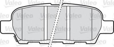 VALEO Колодки торм зад NISSAN MURANO/TEANA/X-TRAIL/QASHQAI/RENAULT KOLEOS (44060AL585, 598672)