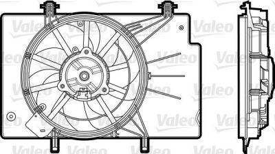 Valeo 696344 вентилятор, охлаждение двигателя на FORD B-MAX (JK)