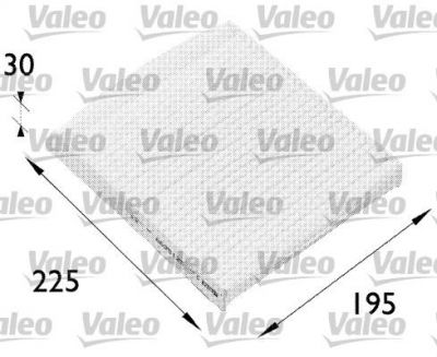 VALEO Салонный фильтр M?gane Scenic (09/99-->04/03) (698512)