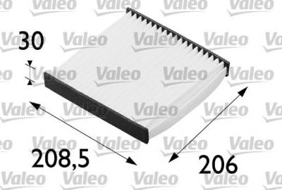 Valeo 698594 фильтр, воздух во внутренном пространстве на RENAULT LAGUNA II Grandtour (KG0/1_)
