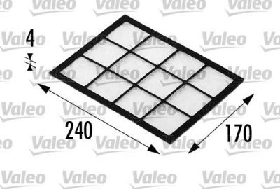 Valeo 698690 фильтр, воздух во внутренном пространстве на FIAT PALIO Weekend (178DX)