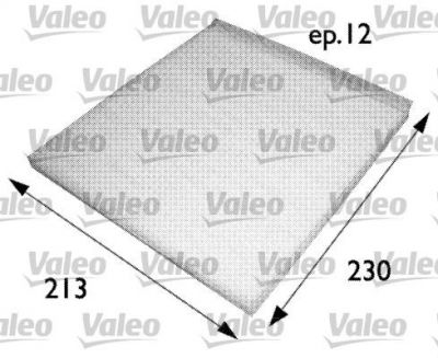 VALEO Салонный фильтр Palio (07/96-->02/98) / Siena (01/97-->02/98) (698691)