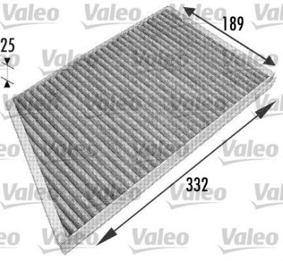 VALEO Фильтр салонный (угольный) MB C-CLASS(W203) (698743)